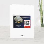 リスベビークリスマスグリーティングカード カード (裏面)