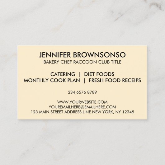 リスベーカリー 名刺 (裏面)