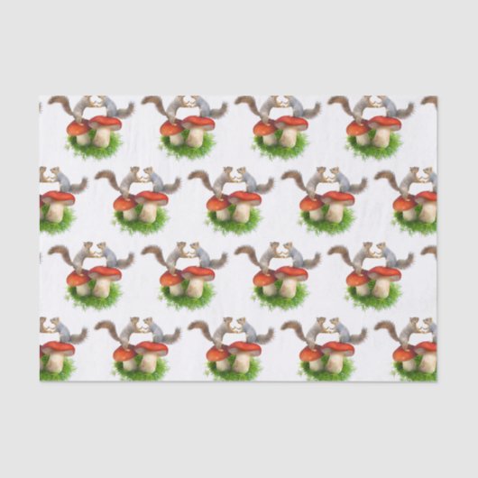 リスペアオンレッドマッシュルームティッシュペーパー 薄葉紙 (正面)