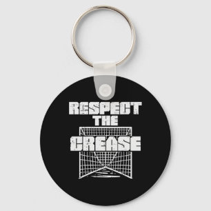 リスペクトザクリースラクロスおもしろいラックスゴアリーゴーク キーホルダー