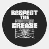 リスペクトザクリースラクロスおもしろいラックスゴアリーゴーク ラウンドシール (正面)