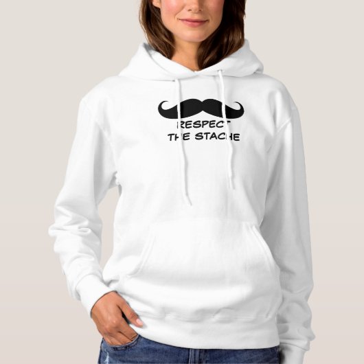 リスペクトザスタッシュレディースフリースプルオーバーフード付きスウェットシャツ パーカ (正面)