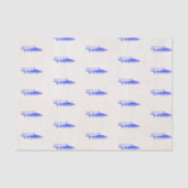 リスペクトザローカルおもしろい引用文 – ネイビーブルーシャークT 薄葉紙 (正面)