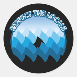 リスペクトザローカルズ – サメ認識度 ラウンドシール