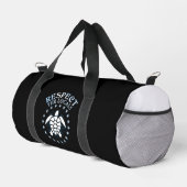 リスペクトザローカルズ – タートル認識度ダイビング引用文 ダッフルバッグ (右コーナー)