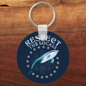 リスペクトザローカルズ – ドルフィンラバー引用文 キーホルダー (正面)