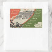 リスボアステッカー 長方形シール (バッグ)