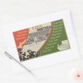 リスボアステッカー 長方形シール (封筒)