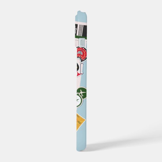 リスボアボーディングパス iPhone 15ケース (左側面)