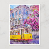 リスボアポルトガルトラベルプレイスウォーターカラー ポストカード (正面)