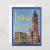 リスボアポルトガルホテルラベルポストカード ポストカード (正面/裏面)