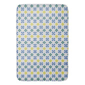 リスボンかわいらしタイル又はアズレジョ模様 バスマット (正面縦)