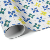 リスボンかわいらしタイル又はアズレジョ模様 ラッピングペーパー (ロールコーナー)