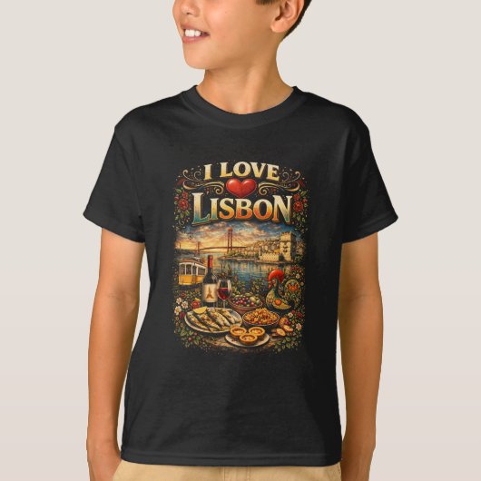 リスボンが大好き Tシャツ (正面)