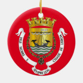 リスボンのクリスマスのオーナメント セラミックオーナメント (裏面)