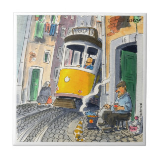 リスボンのタイルのazulejo deリスボン01 タイル