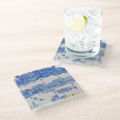 リスボンのタイルガラスのコースター ガラスコースター (アングル)