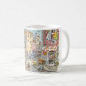 リスボンのマグ コーヒーマグカップ (正面右)