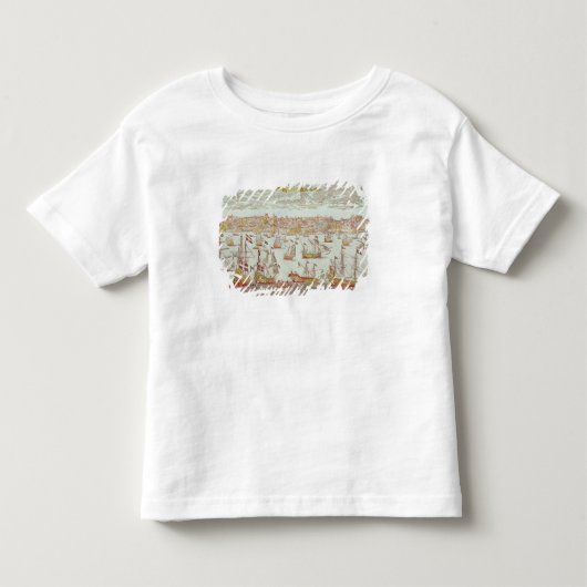リスボンの眺め トドラーTシャツ (正面)