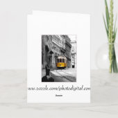 リスボンの素晴らしいトラムライン28 カード (裏面)