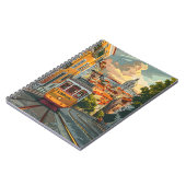 リスボンの軌道:街のスカイラインをナビゲートする ノートブック (左側)