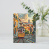 リスボンの軌道:街のスカイラインをナビゲートする ポストカード (スタンド正面)