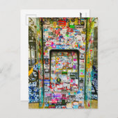 リスボンはがき、おもしろいはがき、グラフィティカラフルー ポストカード (正面/裏面)