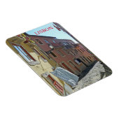 リスボンアルファマ通り冷蔵庫用マグネット マグネット (右側)