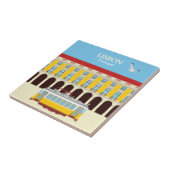 リスボンイエロートラムヴィンテージスタイル タイル (側面)