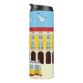 リスボンイエロートラムヴィンテージスタイル タンブラー (回転右)