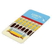 リスボンイエロートラムヴィンテージスタイル マグネット (左側)