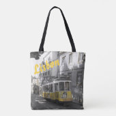 リスボンイエロー軌道 トートバッグ (裏面)