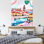 リスボンカラー キャンバスプリント (インサイチュ (寝室))