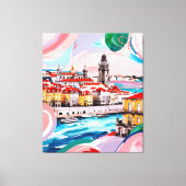 リスボンカラー キャンバスプリント (正面)