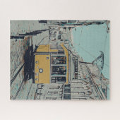 リスボンギフトポルトガル、トロリー付きの典型的なビュー ジグソーパズル (横)