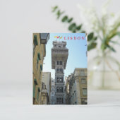 リスボンサンタジュスタリフトビューポストカード ポストカード (スタンド正面)