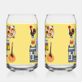 リスボンシティシンボル ガラス缶 (右)