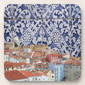 リスボンシティポルトガルのタイルモンタージュ – Azulejo コースター (正面)