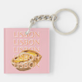リスボントラベルアート，パステル，ポルトガル キーホルダー (裏面)