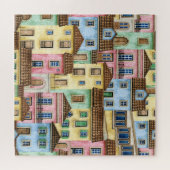 リスボンハウス：水彩針状。 ジグソーパズル (横)