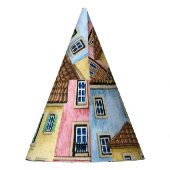 リスボンハウス：水彩針状。 パーティーハット (裏面)