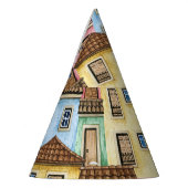 リスボンハウス：水彩針状。 パーティーハット (左)