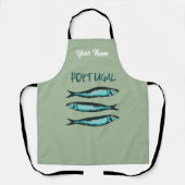 リスボンフェスティバルのイワシ、ポルトガルのシンボル エプロン (正面)