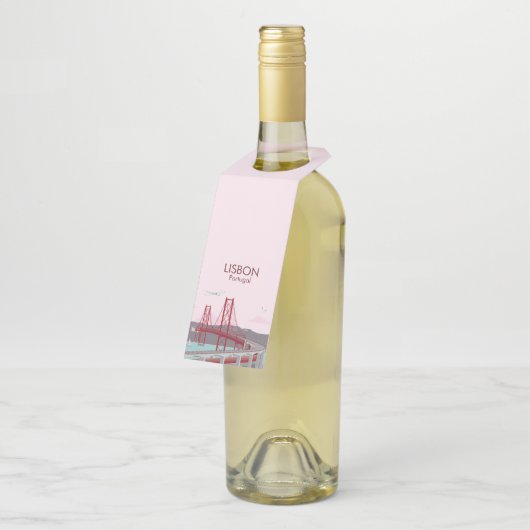 リスボンブリッジインヴィンテージスタイル ボトルネックタグ (アングル)