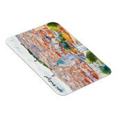 リスボンポルタルウォーターカラーパノラマビュー マグネット (右側)