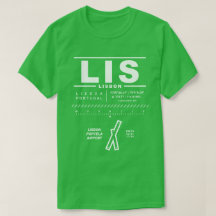 リスボンポルテラエアポートLIS Tシャツ