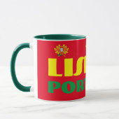 リスボンポルトガルのコーヒー・マグ マグカップ (左)