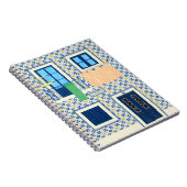 リスボンポルトガルのタイルと鳥の家 ノートブック (右側)