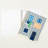 リスボンポルトガルのタイルと鳥の家 プランナー手帳 (ディスプレー)