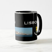 リスボンポルトガルのパノラマ式のマグ マグカップ (正面右)